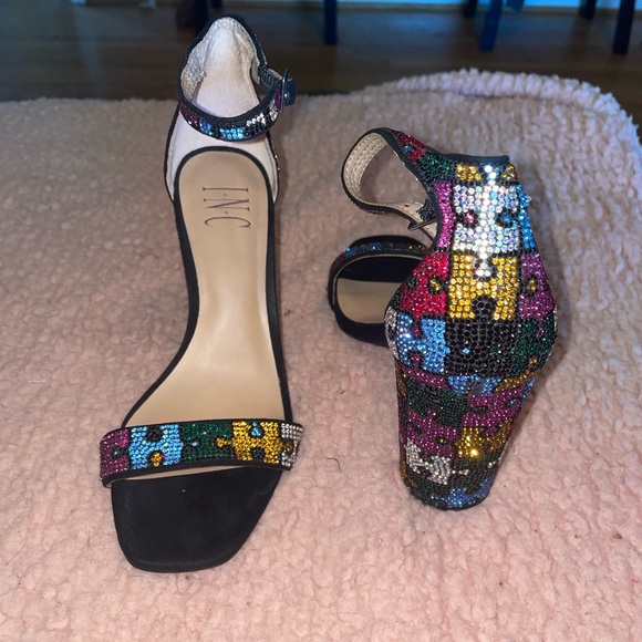 Colorful 3 inch jeweled heels - Picture 3 of 6